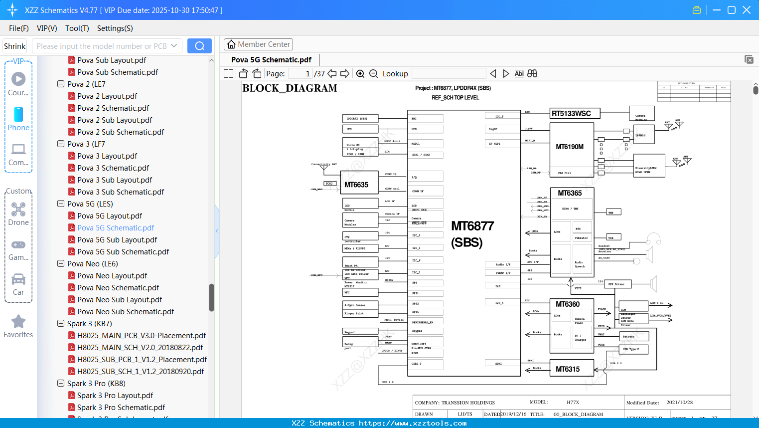 Tecno Pova 5G Schematic